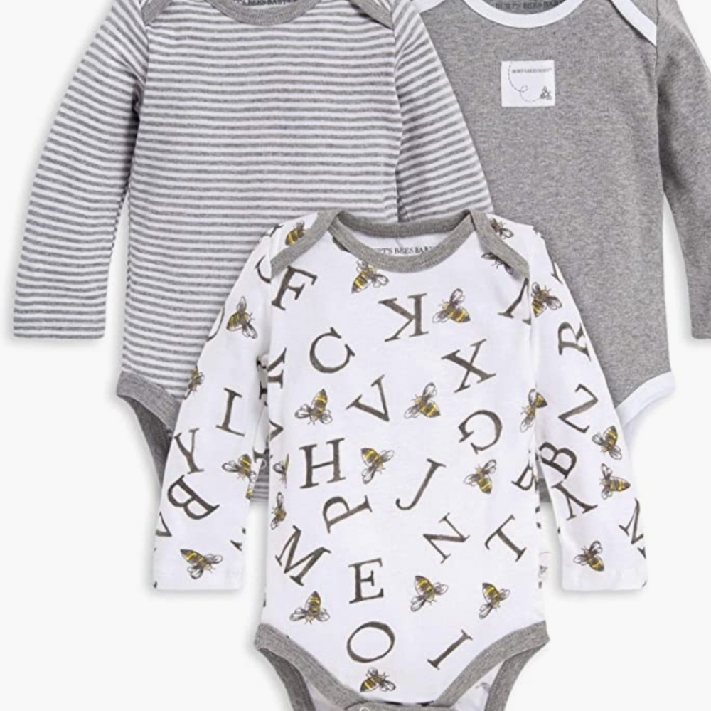Burt's bees baby bodysuits